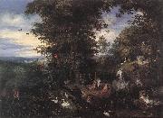 BRUEGHEL, Jan the Elder Adam and Eve in the Garden of Eden oil on canvas